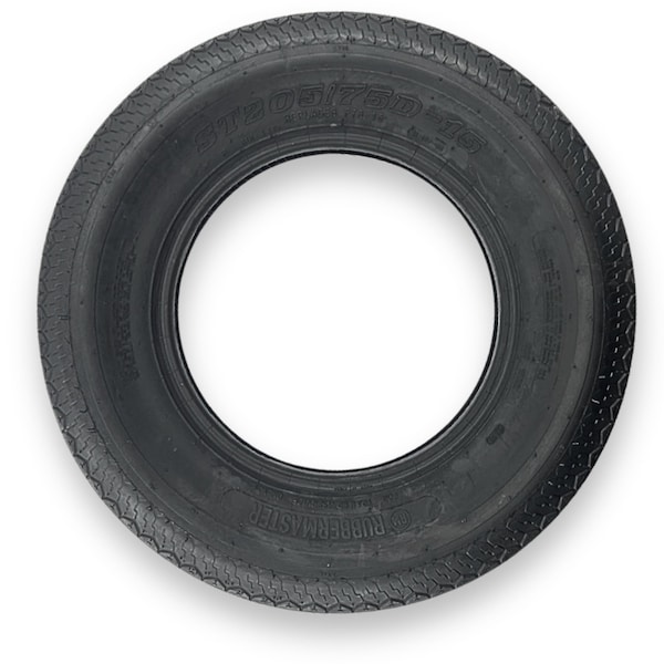 Rubbermaster F78-15 ST205/75D15 Highway Rib 6 Ply Tubeless High Speed Trailer Tire 489291 - main